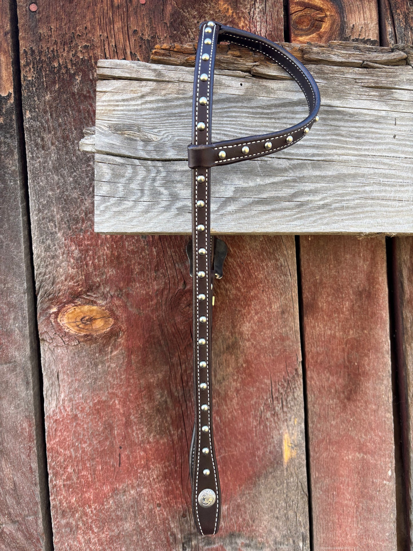 Sliding Ear Headstall w/Spots 2