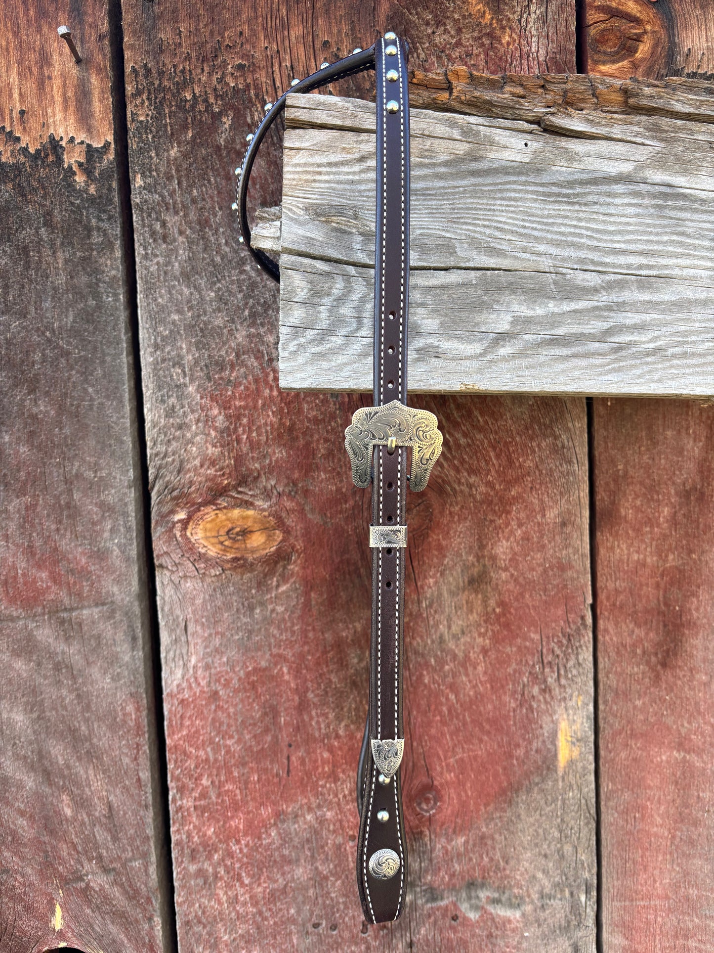 Sliding Ear Headstall w/Spots 3