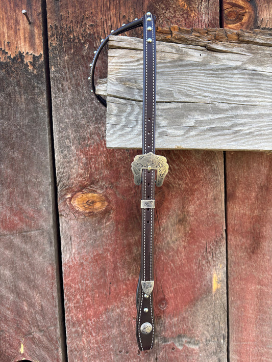 Sliding Ear Headstall w/Spots 3