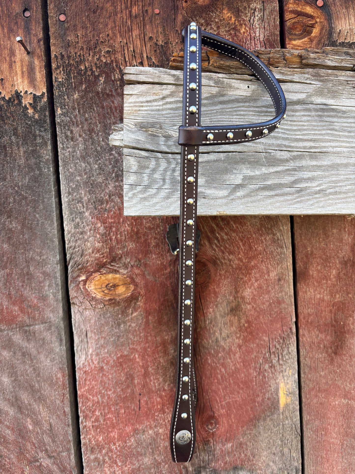 Sliding Ear Headstall w/Spots 3