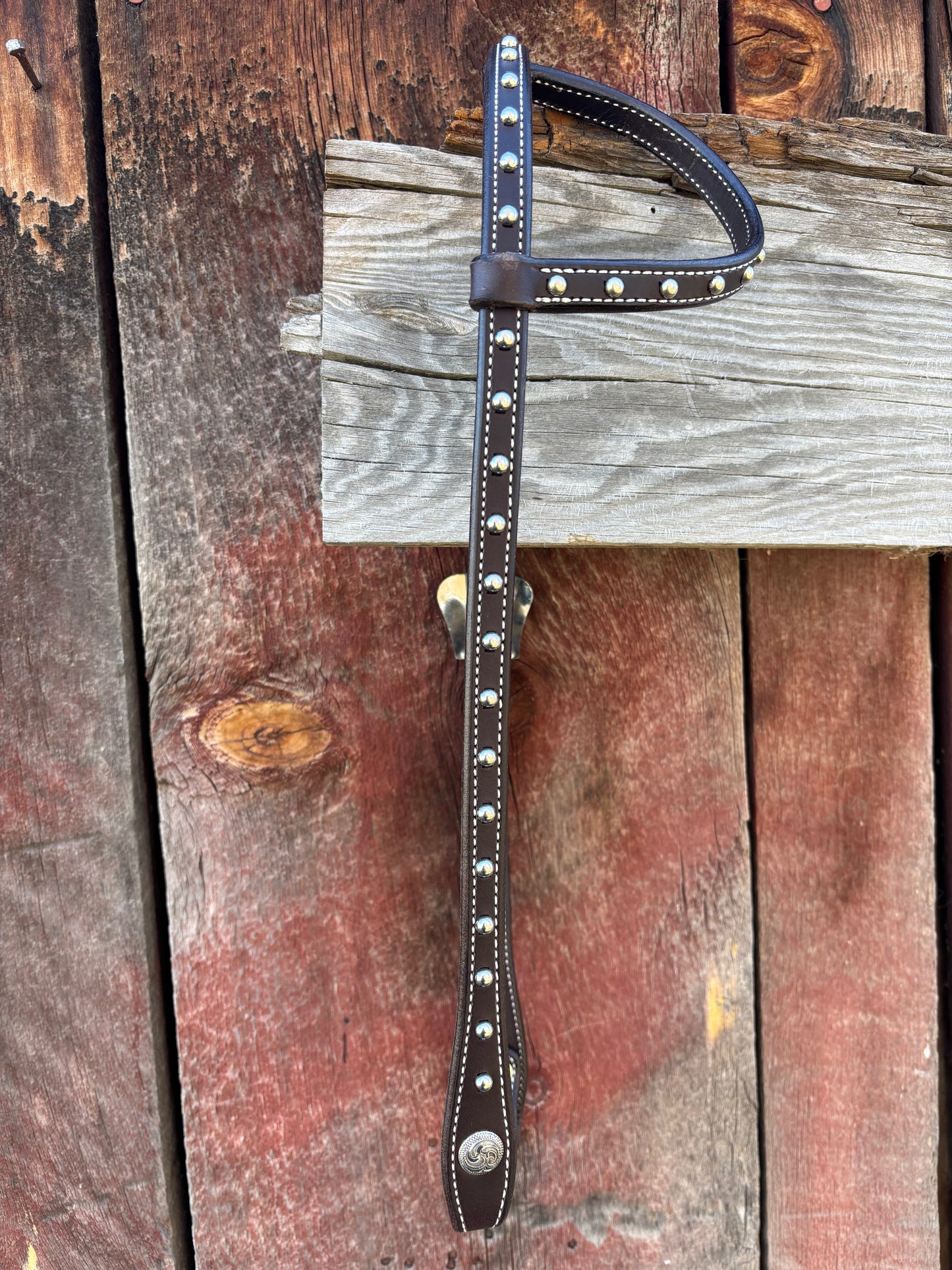 Sliding Ear Headstall w/Spots 1