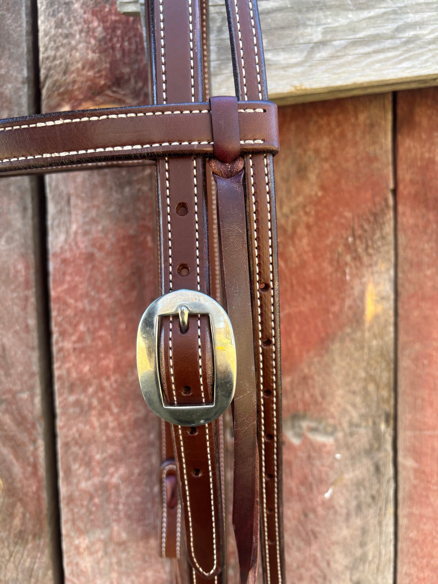 English Bridle Snaffle Bit Headstall