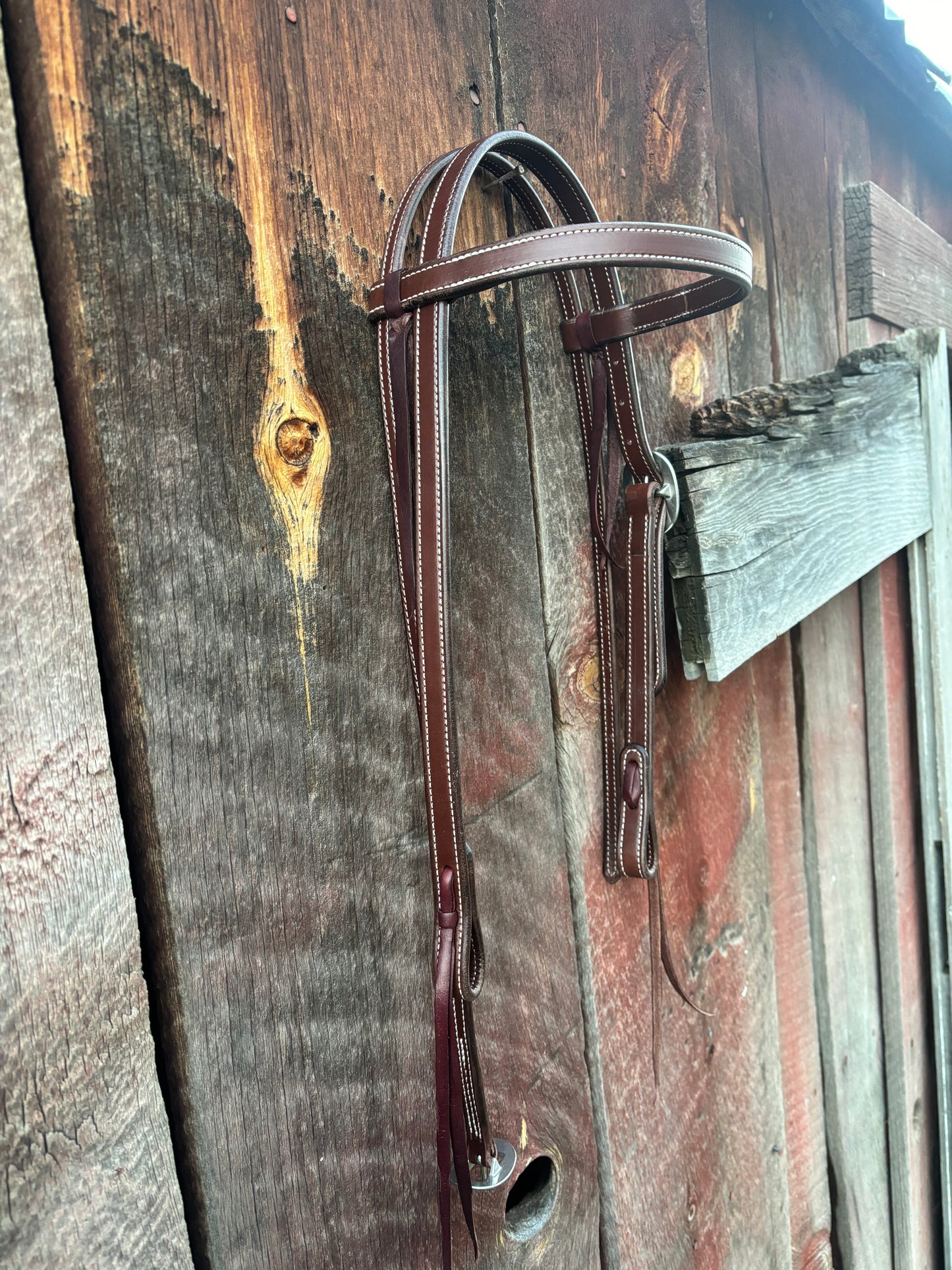 English Bridle Snaffle Bit Headstall