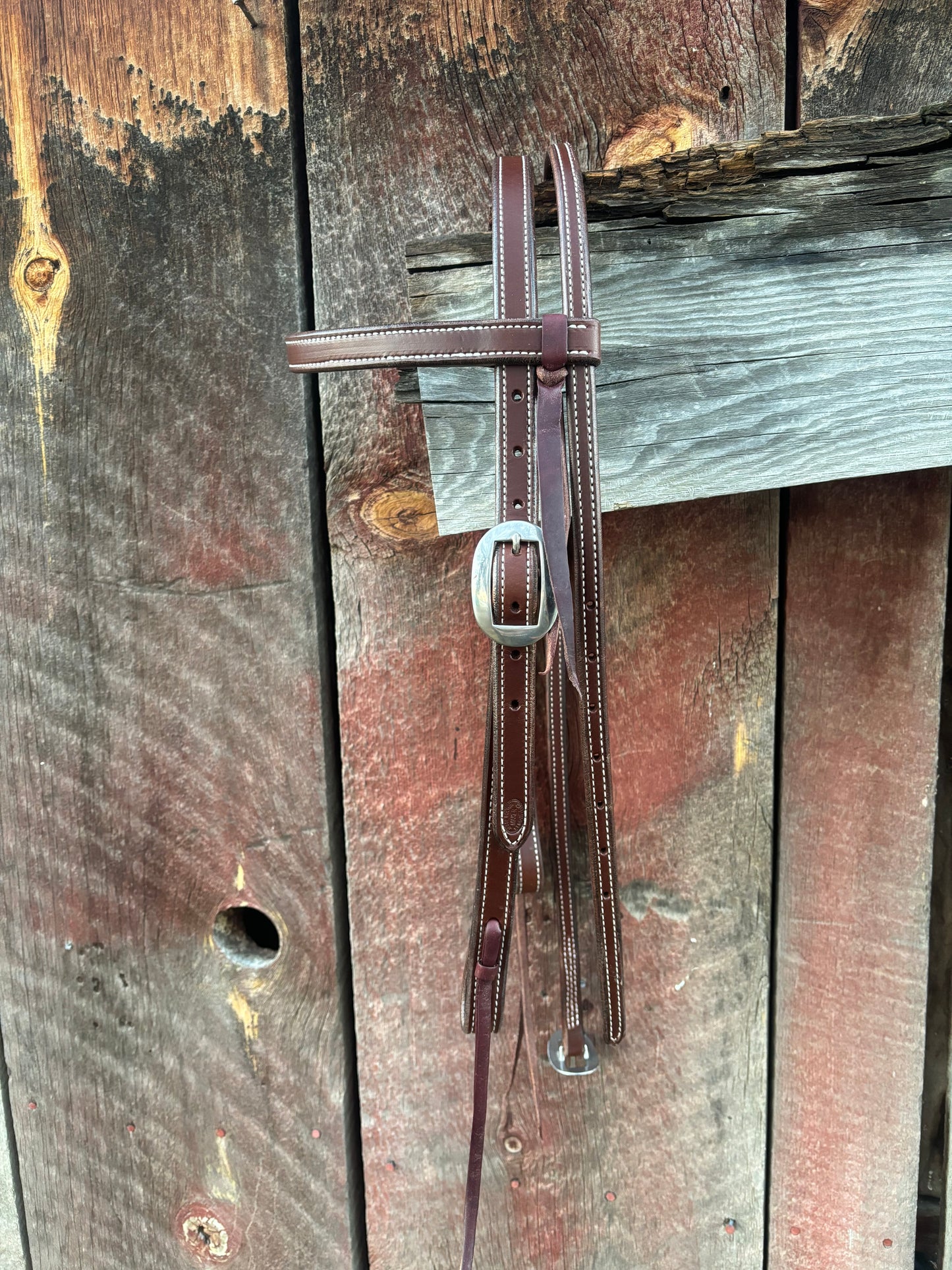 English Bridle Snaffle Bit Headstall