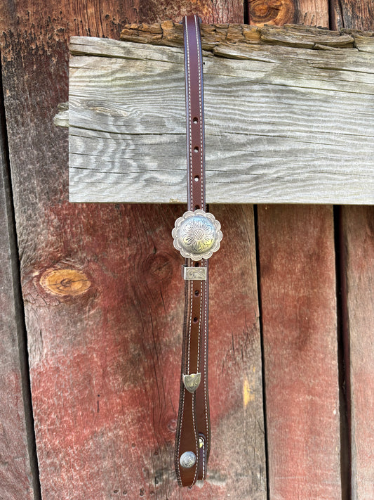 Sliding Ear Silver Headstall