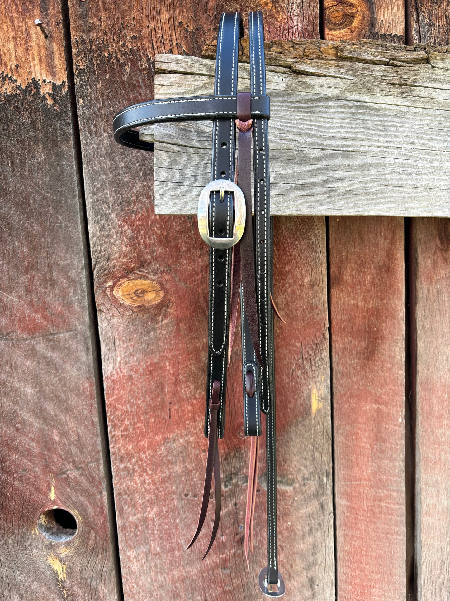 English Bridle Snaffle Bit Headstall