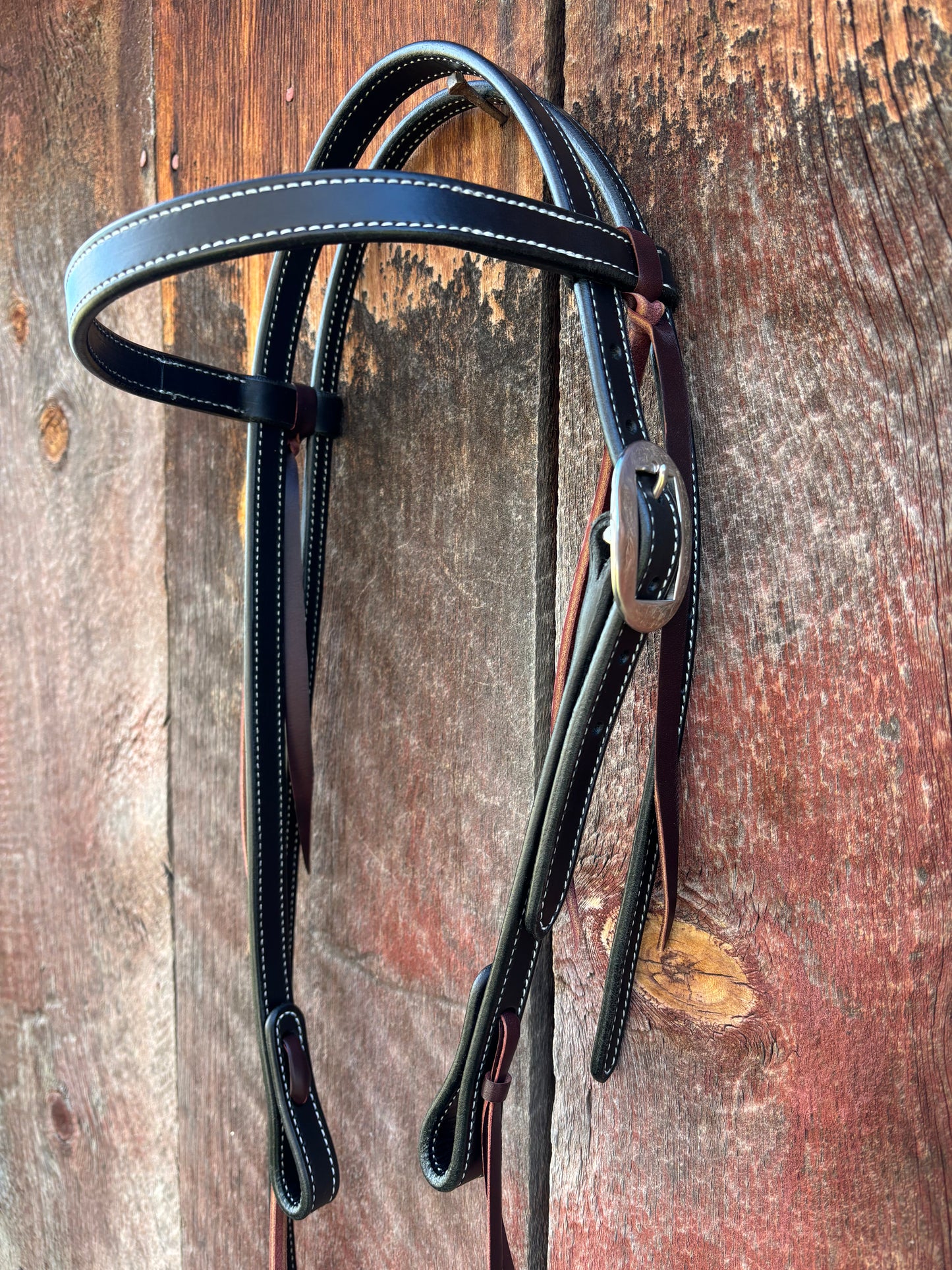 English Bridle Snaffle Bit Headstall