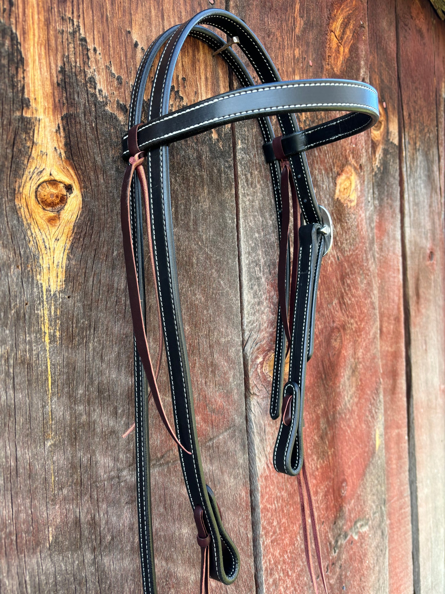 English Bridle Snaffle Bit Headstall