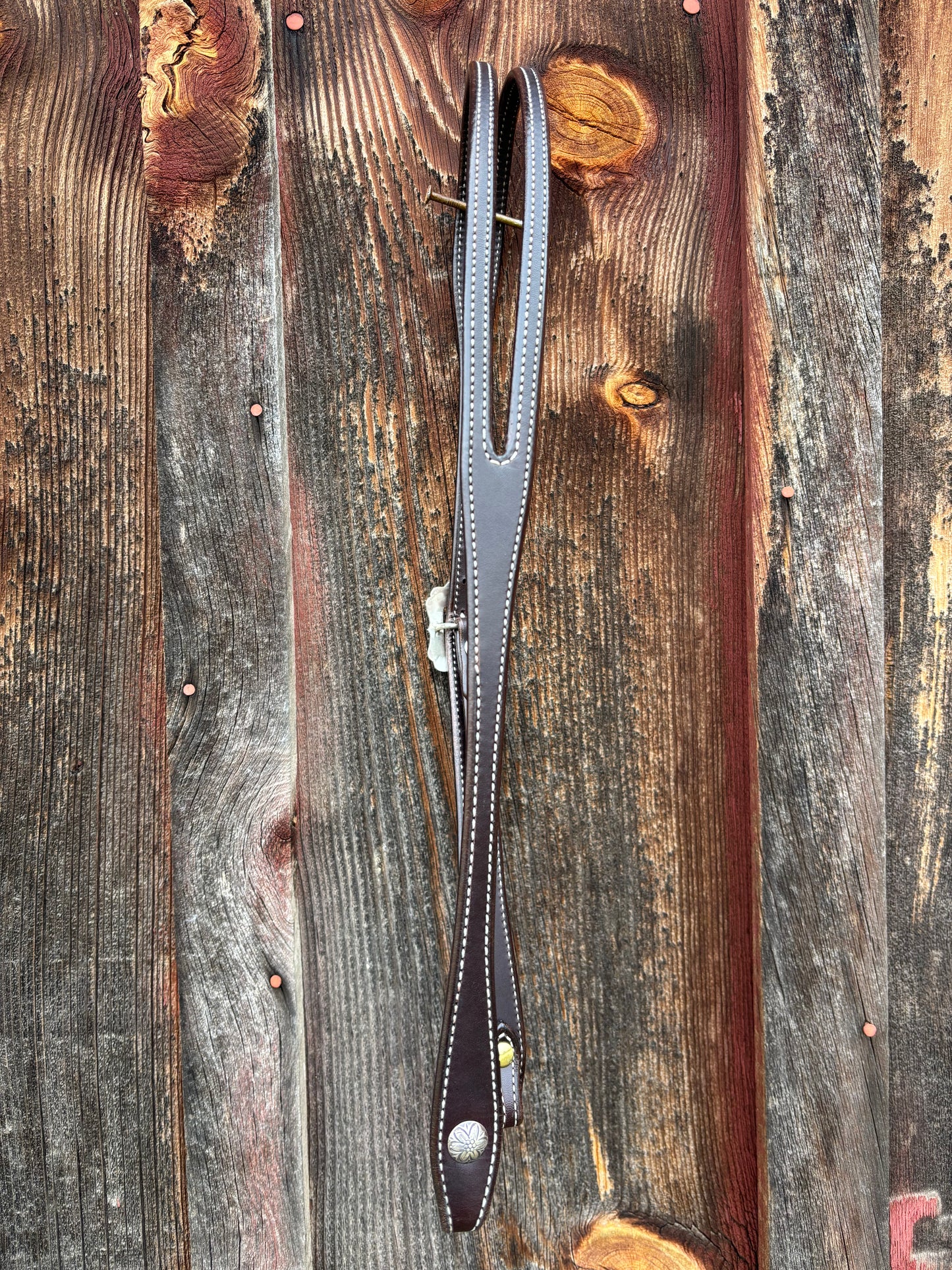 Ramey Reuck Silver headstall 1/2" Flower buckle