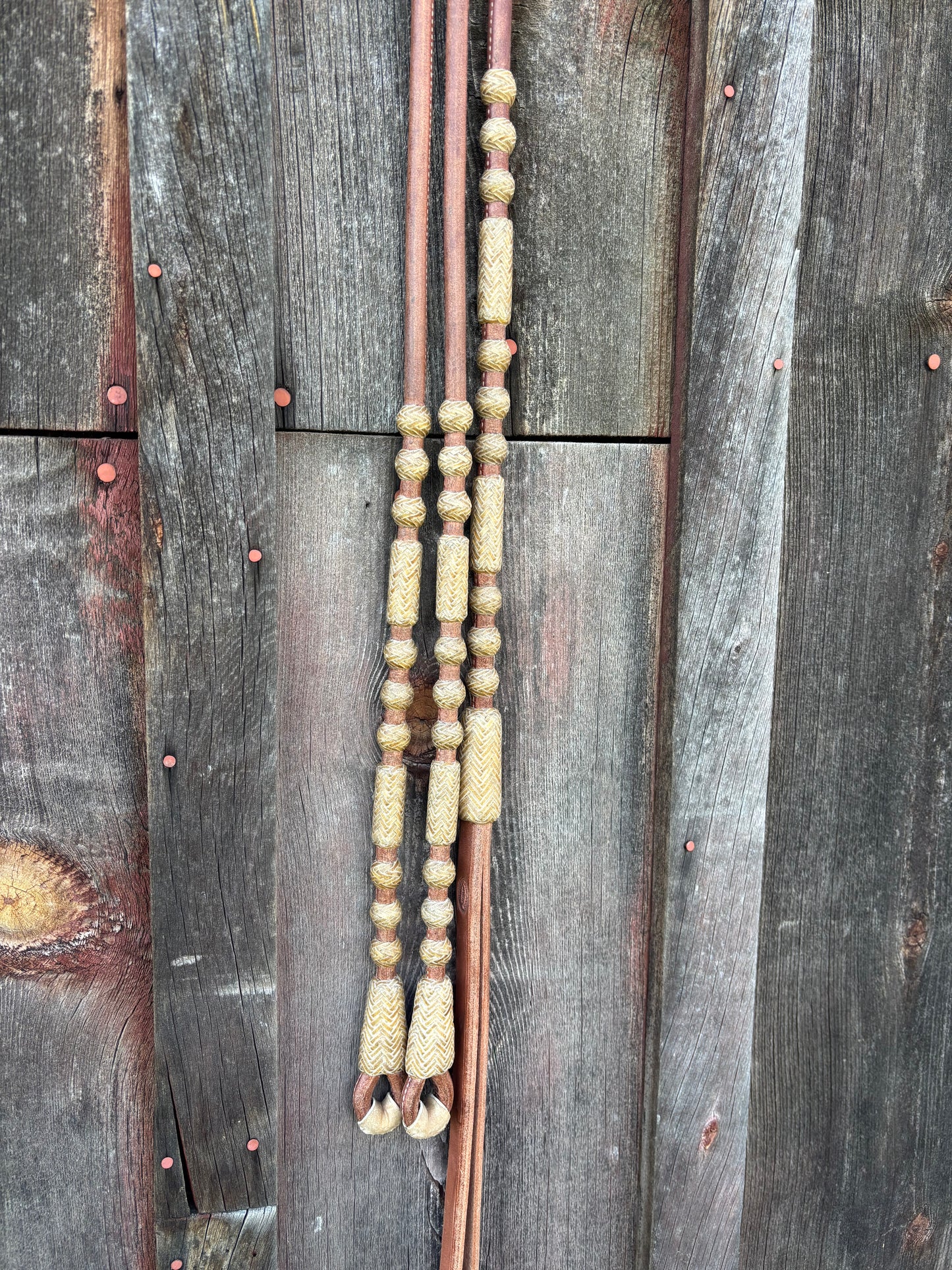 42" Harness Leather Romal Reins