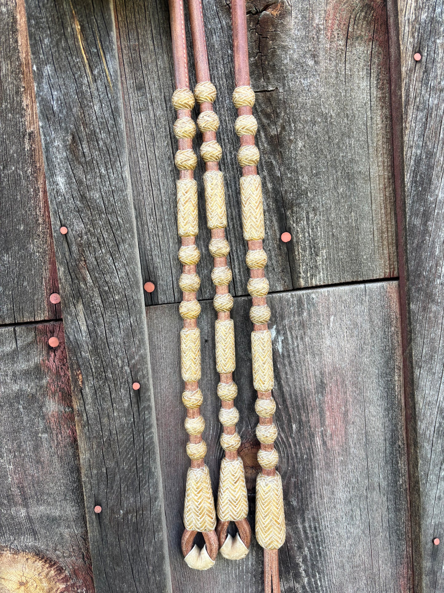 42" Harness Leather Romal Reins
